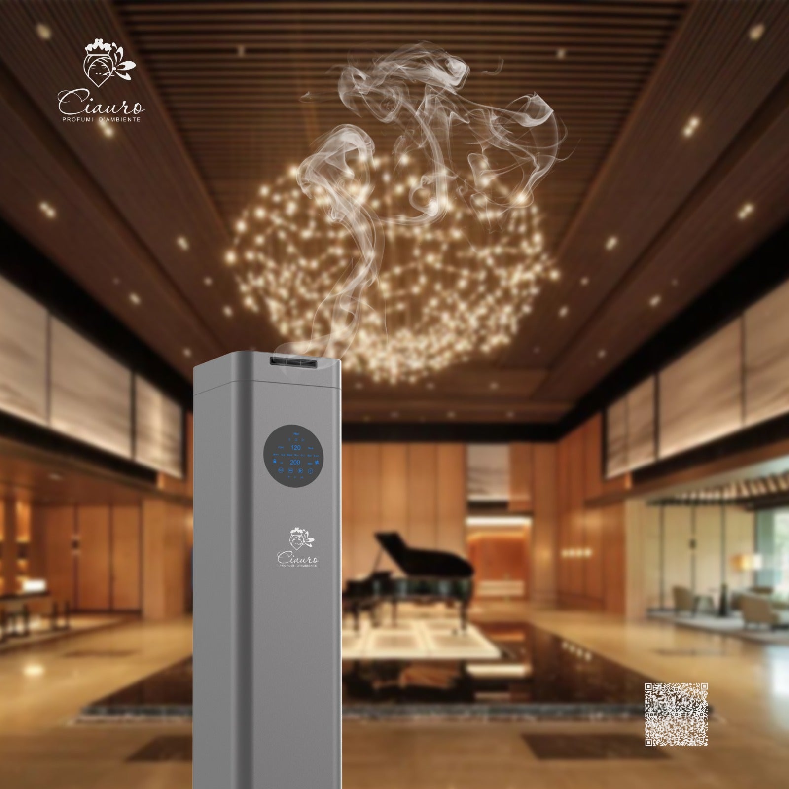 Codice: CG-AIR - Diffusore di oli essenziali Bluetooth per grandi aree