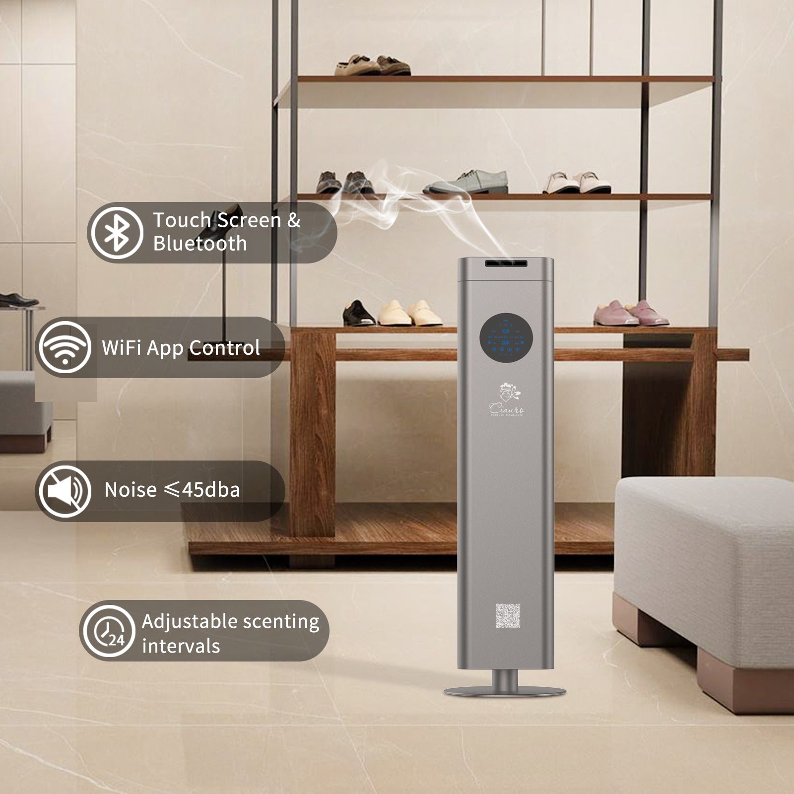 Codice: CG-AIR - Diffusore di oli essenziali Bluetooth per grandi aree