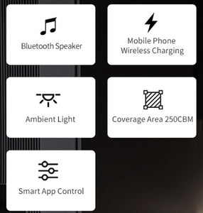 Codice: CAX200 - Diffusore di oli essenziali con caricatore wireless per smartphone e cassa audio integrata